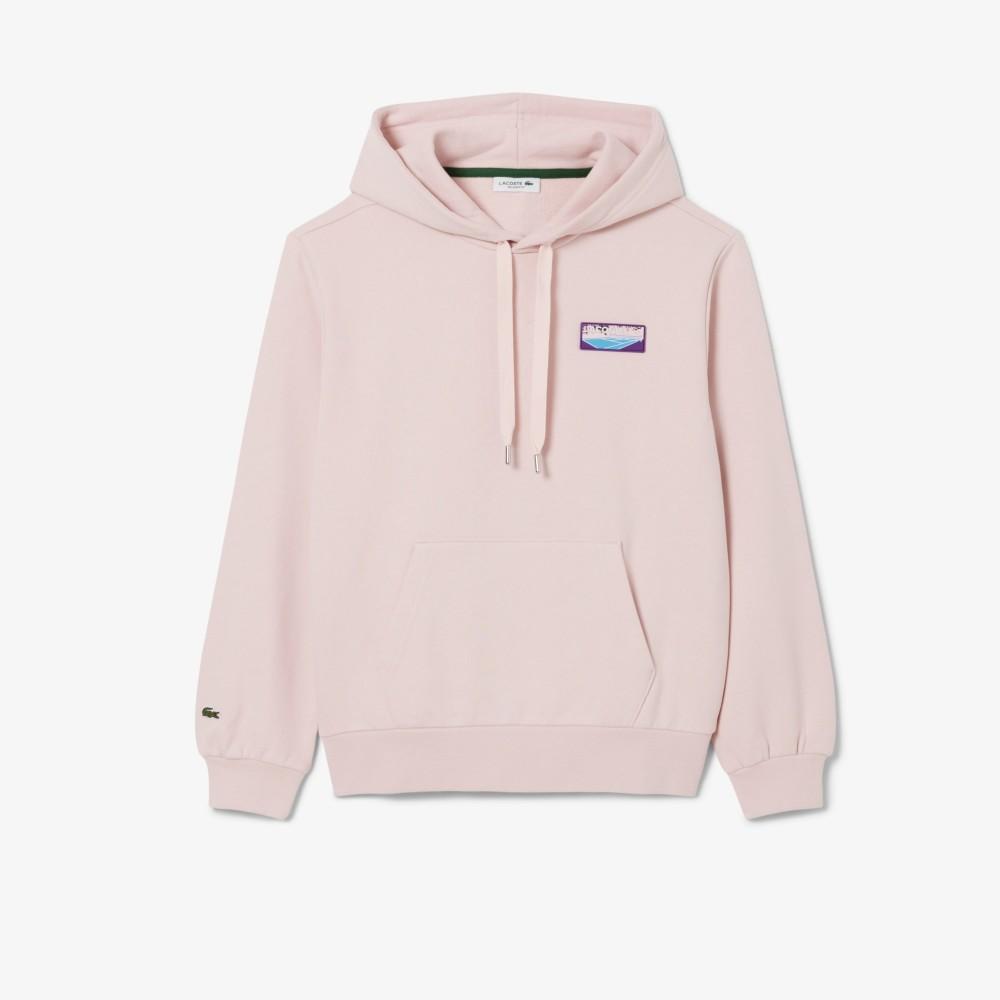 [Lacoste] Women's Tennis Court Patch Hooded Sweatshirt SF6189-55NADY
