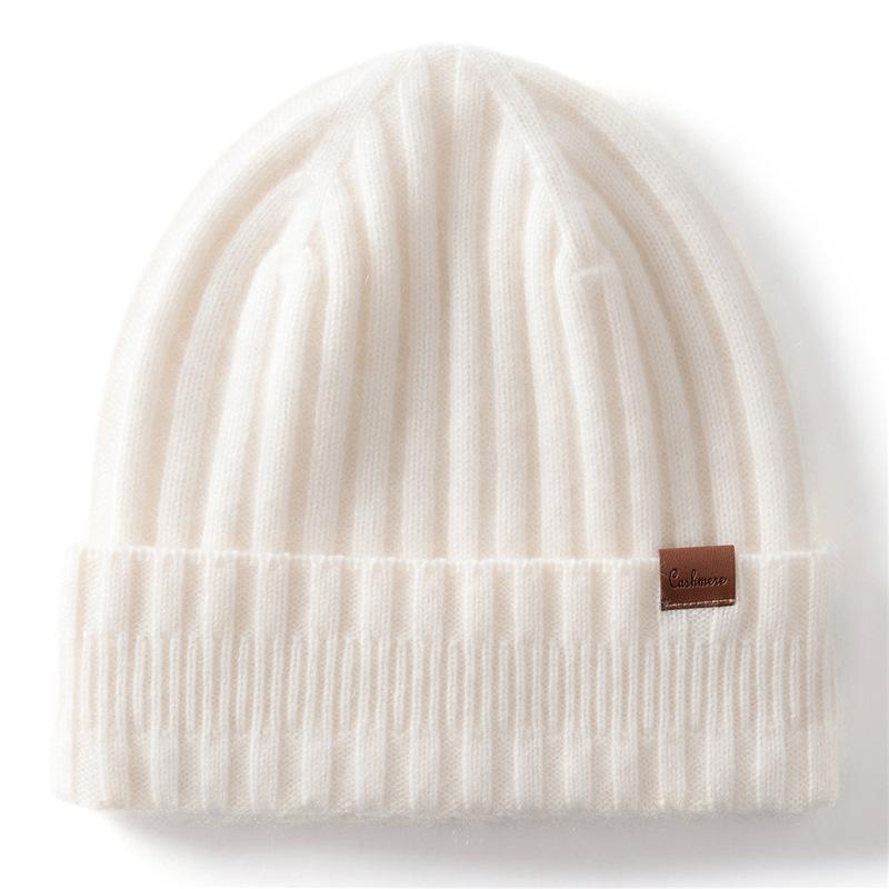 Cashmere hat men and women outdoor cycling skiing windproof wool hat autumn and winter knitted warm hat
