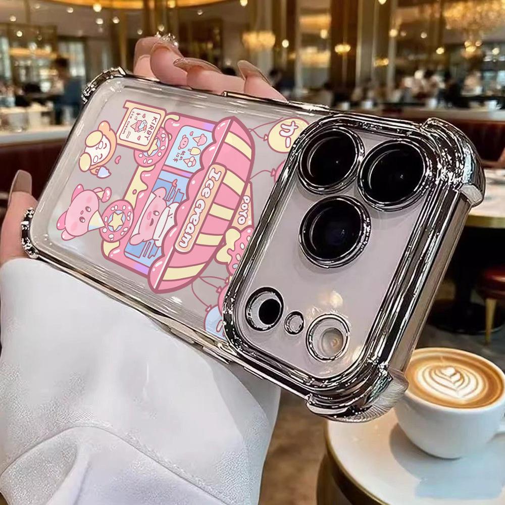 Pink K-Kirbys Phone Case for Xiaomi Redmi Note 15 14 13 12 14C 13C 12C 10C Pro Plus 4G 5G Anti-drop Transparent Cover