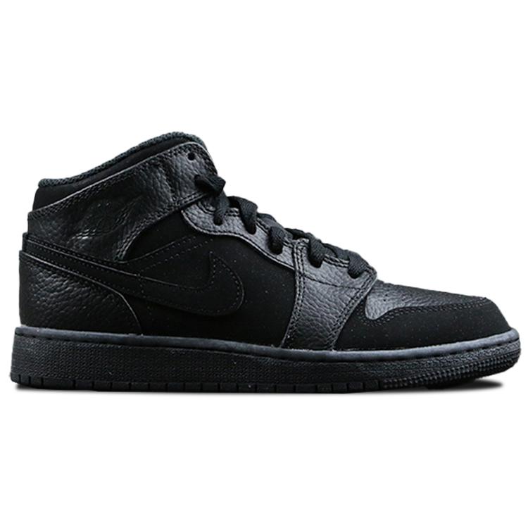 Jordan 1 Mid Retro Яркий Черный 554725-064