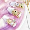 10Pcs Nail Rhinestones Shiny 3D Effect Luxury Functional Bear Alloy Accessories for Party