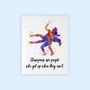 Dignovel Studios 8X10 Unframed Wrestling Girls Wrestler Sports pirational Quotes Watercolor Art Print Poster Wall Hanging Decor DN817