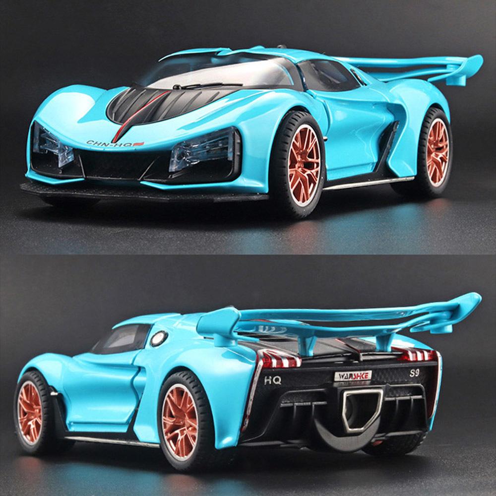 Масштаб 1/24 Hongqi S9, литая под давлением модель автомобиля, игрушечный автомобиль с откатным механизмом, звуком, светом и распылением для детей, коллекция подарков для мальчиков и девочек