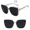 Fashion Cat Eye Sunglasses Women Oversized Big Frame Sunglasses Vintage Glasses Cool Sexy Sunglasses UV400