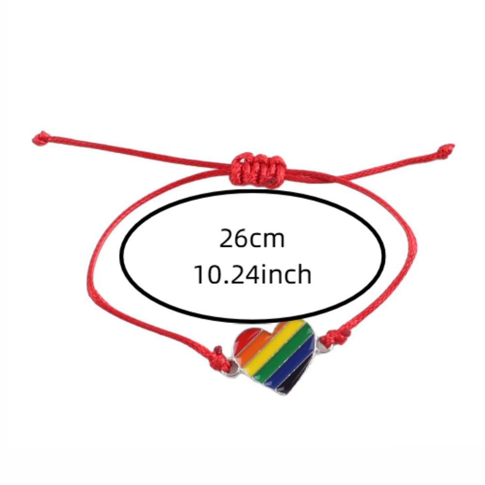 6Pcs Boho Couple Bracelet Colorful Friendship Braided Rope Rainbow Beaded Bracelet Couples