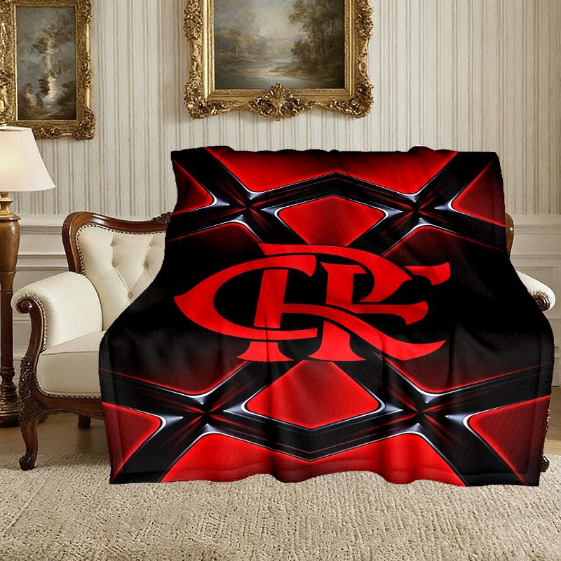 [1pc Rangers FC Blanket] All-Season Blanket - Cozy Blanket for Sofa Couch Home Decoration, Digital Printed Nap Blanket