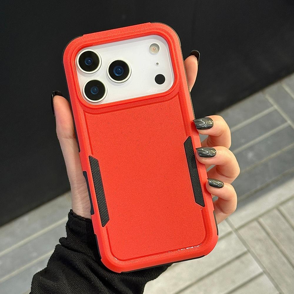 Роскошный бронированный мех Ударопрочный чехол для телефона Для iPhone 17 16 15 14 Plus 13 12 11 Pro Max Матовый Жесткий Гибридный Бампер Защитная крышка