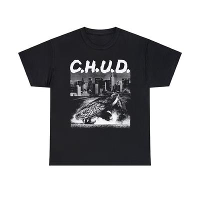 C.H.U.D.. Футболка с принтом из фильма ужасов Винтажная Готика Панк Хэллоуин 1984 Научно-фантастический Графический