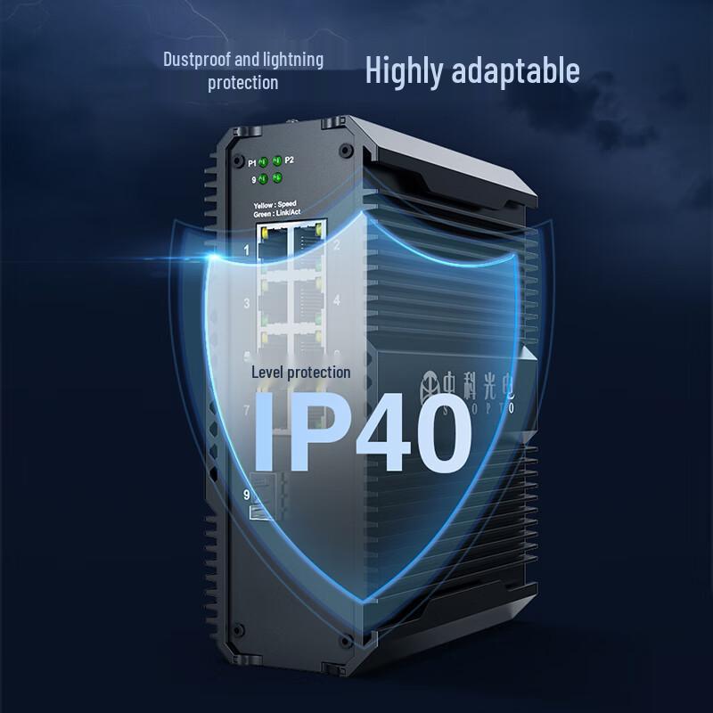 Industrial 8-Port Gigabit Ethernet Switch
