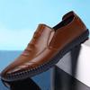 2025 New Autumn and Winter Men's Leather Shoes Soft-sided Leather Shoes Doudou Shoes British One-pedal Lazy Shoes Business Casual Shoes