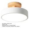 Flush Mount Ceiling Light Wooden Grain Modern Minimalist Elegant Super Bright Living Room Bedroom Round Lamp Fixture Home Decoration