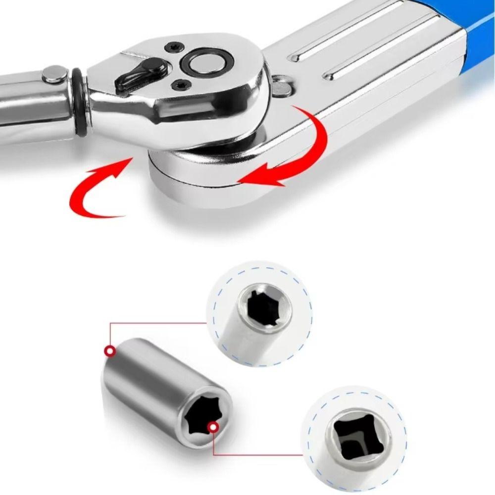 1/2" 1/4" 3/8" Dual Purpose Impact Socket Ratchet Universal Extension Wrench Set Motorcycle