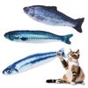 3-Piece Set Cat Toys for Solo Play, Kick Toys, Kitten Plush Toys, Fish, Saury, Stress Relief Toys, Kids' Cat Plush Toys, Fish-Shaped Cat Toys