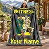 Blake and Mortimer Custom Name Flannel Blanket Personalized Soft Warm Plush Throw Blanket Customized Gift for Family Friends