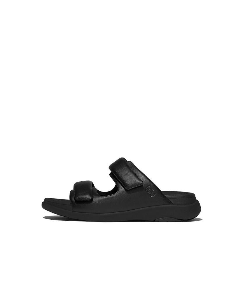 Fitflop Мужские Шлепанцы F-Mode Go с Регулируемой Двухполосной Пряжкой - Черные (Ft61K1D015)