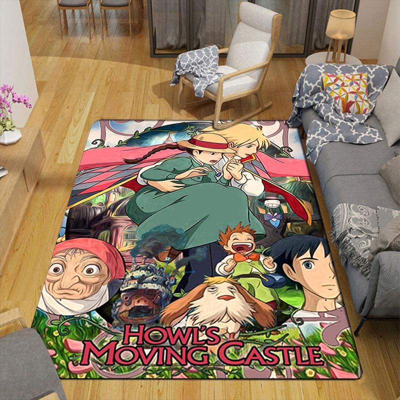 Howl's Moving Castle Rug Floor Mat for Living Room or Bedroom Soft and Comfortable Carpet a Gift for Birthday and Holiday.NFF0928074