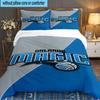 Orlando Basketball Team 3pcs Bedding Set,Including 1pc Duvet Cover And 2pcs Pillowcases Perfect Gift for Christmas,Ideal for Bedroom, Dormitory