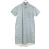 BEAMS BOY WEAR Floral Short Sleeve Shirt Dress Blue Women Used