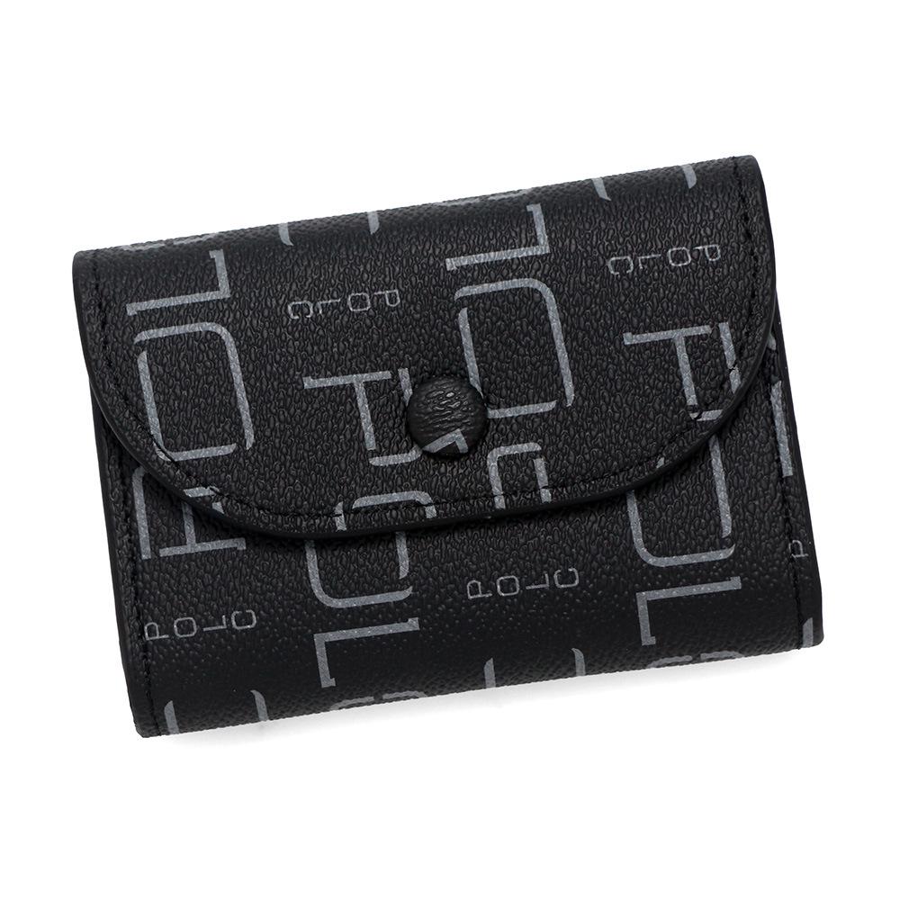 Простой и портативный кошелек для монет: Мягкая текстура личи, большая вместимость для мелочи и карт