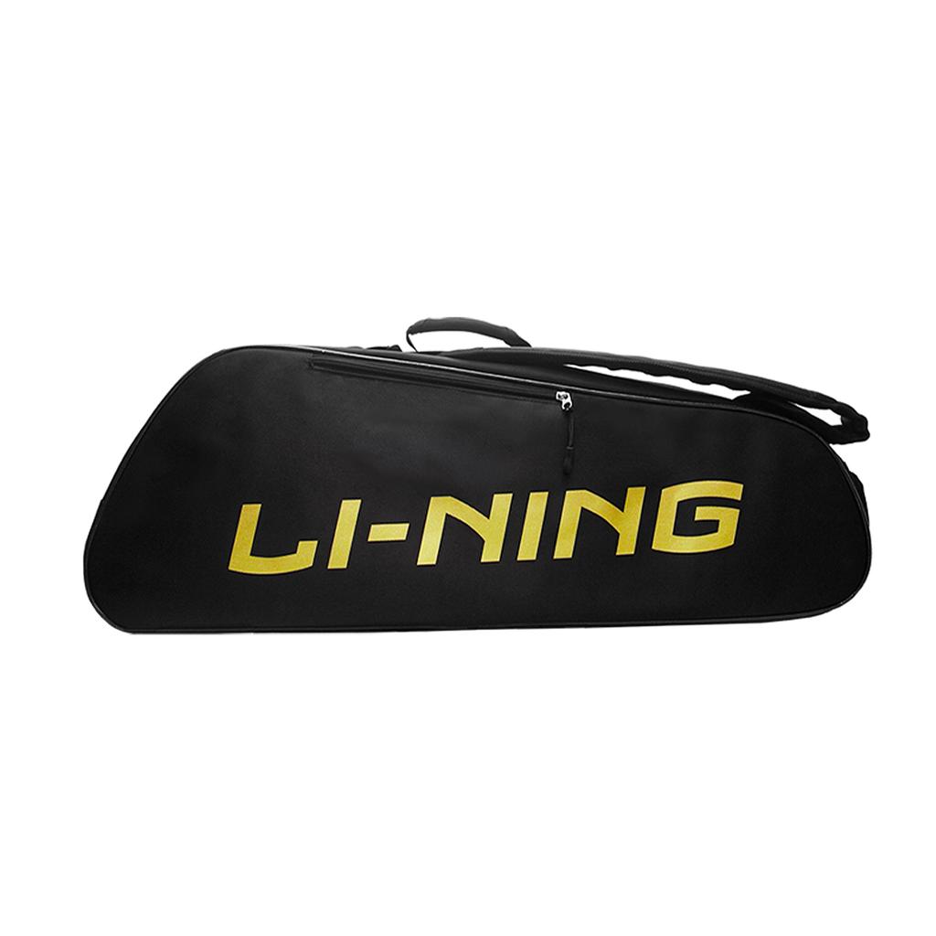 Спортивная сумка через плечо Li Ning из полиэстера, унисекс, черная с золотым, ABJR076-3