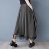 Сетка больших размеров с высокой талией винтажная пэчворк летняя повседневная свободная длинная женская юбка женская юбка