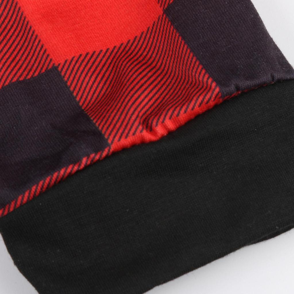 Family Christmas Plaid Pajama Set: Long-Sleeve T-Shirt & Pants