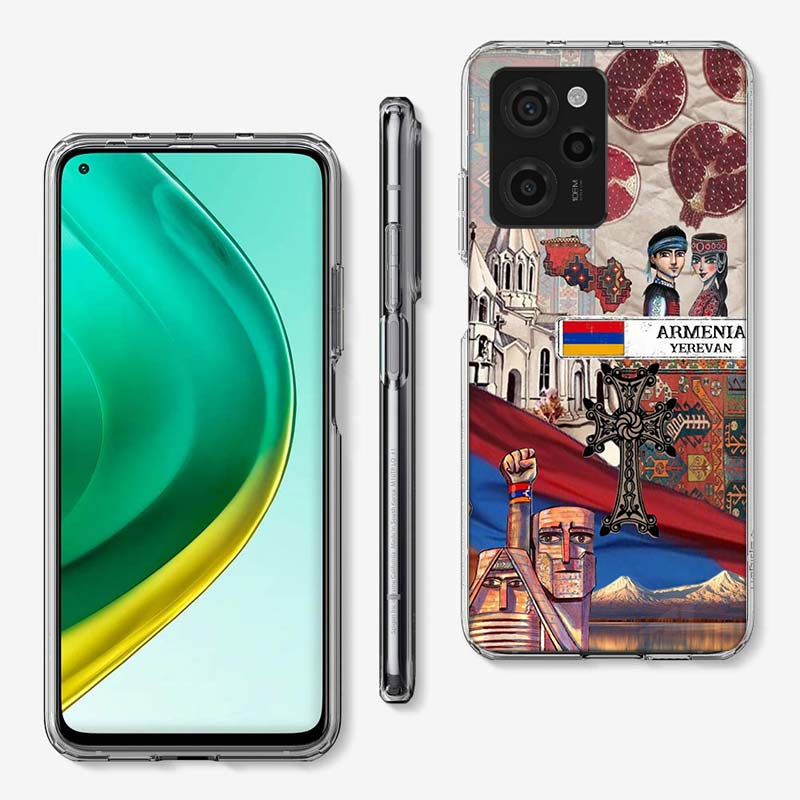 Флаг Армении Паспорт АРТ Чехол для телефона Для Xiaomi Poco M8 M7 M6 M4 M3 X7 X6 X4 Pro F7 Ultra M5S Mi 14 14T 15 15T 12T 10T Pro
