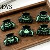 Luminous Ghost Shark Clips Halloween Hair Claw Clips, Pumpkin Pattern Acrylic Anti-slip Statement for Women Glow in The Dark Grippers Girls
