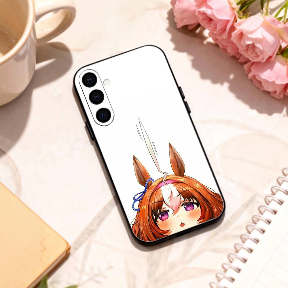 Uma Musume Pretty Derby Чехол для телефона Samsung Galaxy A73,A72,A71,A70,A53,A52,A51,Другие Мягкий черный корпус