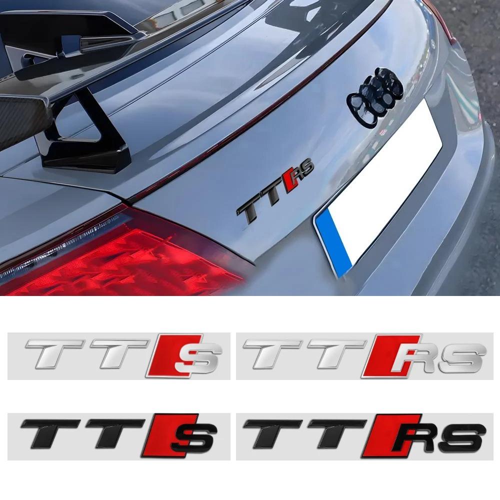 3D ABS Эмблема TTS TTRS Наклейка на кузов автомобиля, заднюю часть багажника, украшение, аксессуар для S TT RS Sline A3 A4 A5 A6 B9 B8 8P 8V B6 C7 Q5