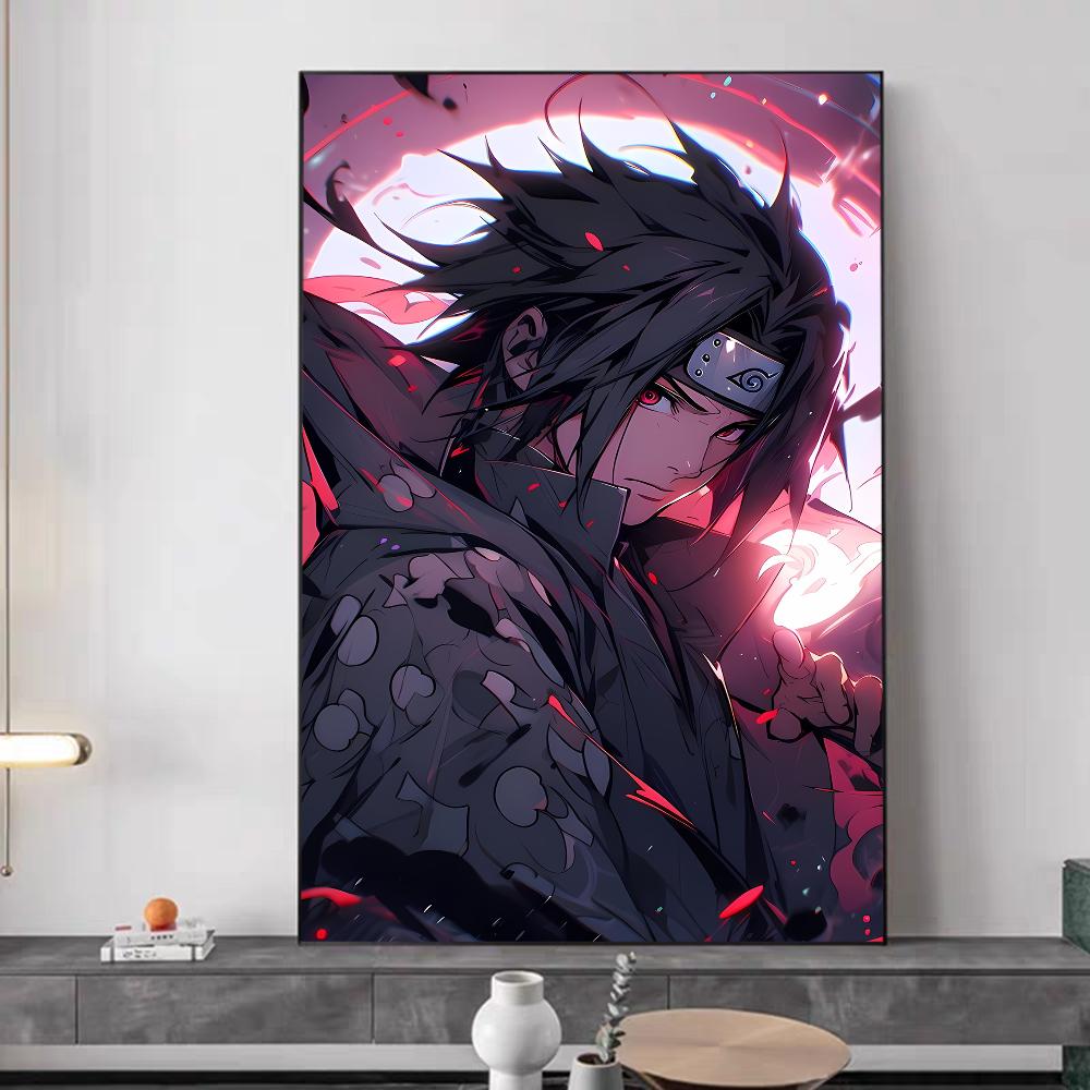 У-Учиха И-Итачи Аниме Постеры Липкая Белая бумага Наклейка DIY Комната Бар Кафе Каваи Комнатный декор