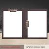 High-End Business Leather A4 Conference Folder A3 Desktop Writing Large Class Pad Fashion Signature Clip