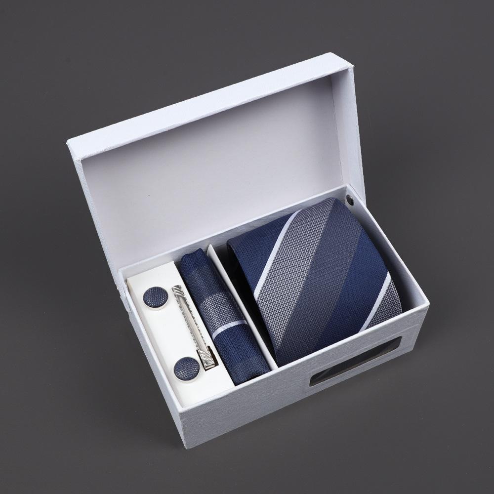 2025 Men'S Tie Premium Gift Box Jacquard Embroidered Tie Tie Logo Making