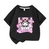 Новая серия 2026 года - Летняя детская одежда Sanrio Милая футболка с принтом Куроми Простая повседневная футболка