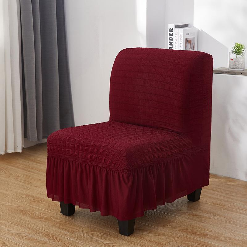 Elastic Cationic Thickened Fat Chair Cover Without Armrests Hotel Restaurant Coffee Shop Chair Chair Cover