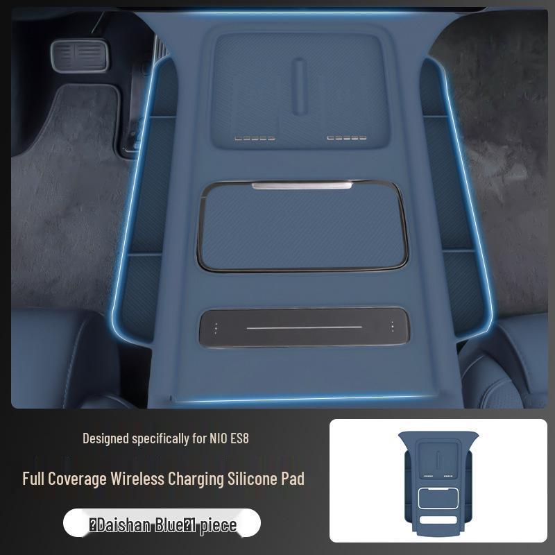Nio ES8 Central Control Wireless Charging Silicone Pad with Pocket Protection – Fits 26 Models