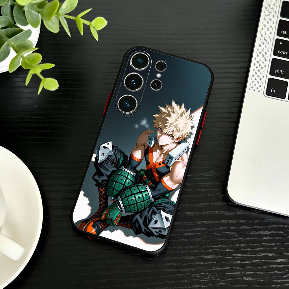Чехол для телефона Katsuki Bakugo R-Hero Academia Для Samsung S26,S25,S24,S23,S22,S21,S20,Ultra,Plus,FE Черный Мягкий Чехол