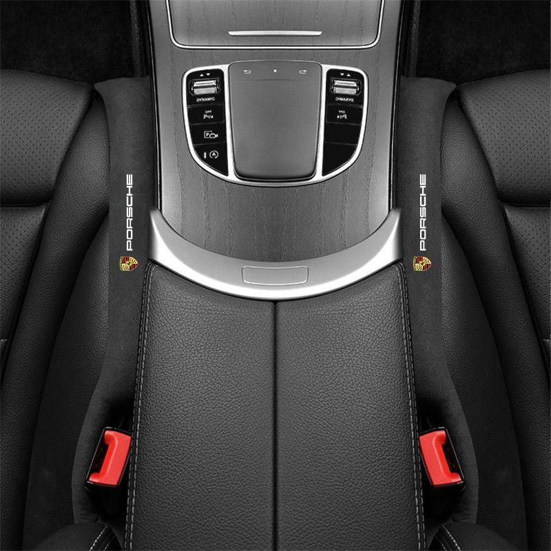 Suede Car Seat Gap Plug Strip Filler Leakproof Pad for Porsche Macan EV Taycan Panamera Macan 911 Cayenne 718 Sticker Accessory