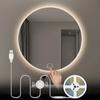 USB 5V COB LED Strip Makeup Vanity Light Penetrable Glass Touch Dimmer DIY Bathroom Dressing Table Mirror BackLight Lighting