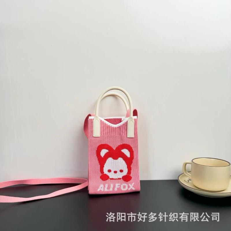 Премиальный сенсорный ns сумка для мобильного телефона новая мультяшная вязаная сумка дофаминовая ниша универсальная сумка-мессенджер через плечо сумочка