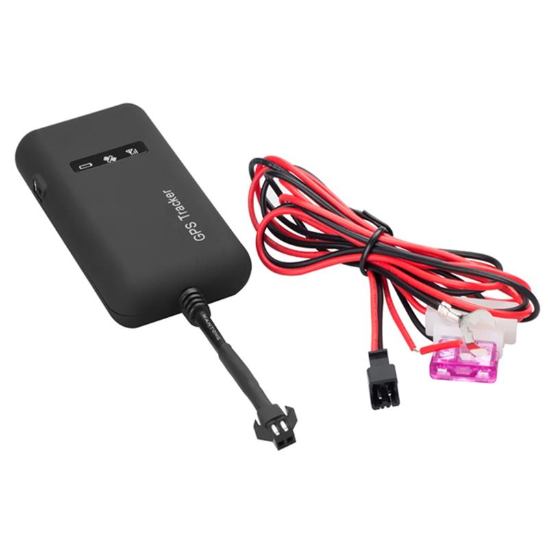 WF-1Set GT02A 12V-36V Real-Time GPS/GSM/GPRS SMS Car GPS Tracker Real-Time Positioning Supports Google Maps Link Plastic Black