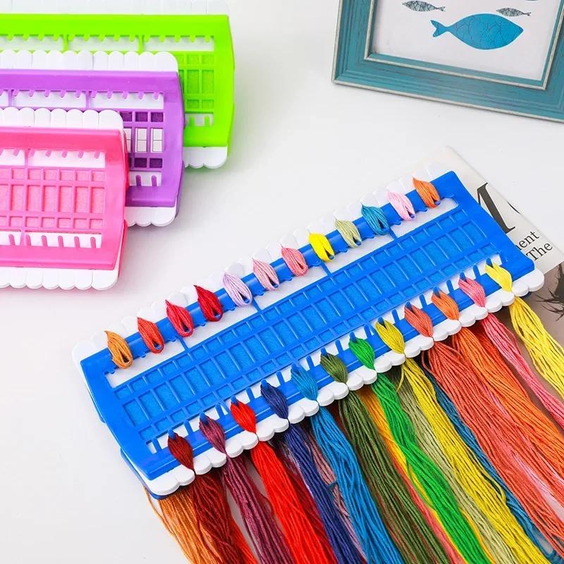 Cross Stitch Tool with 30 Holes and 50 Positions for Thread Straightening, Needle Insertion, and Clamping