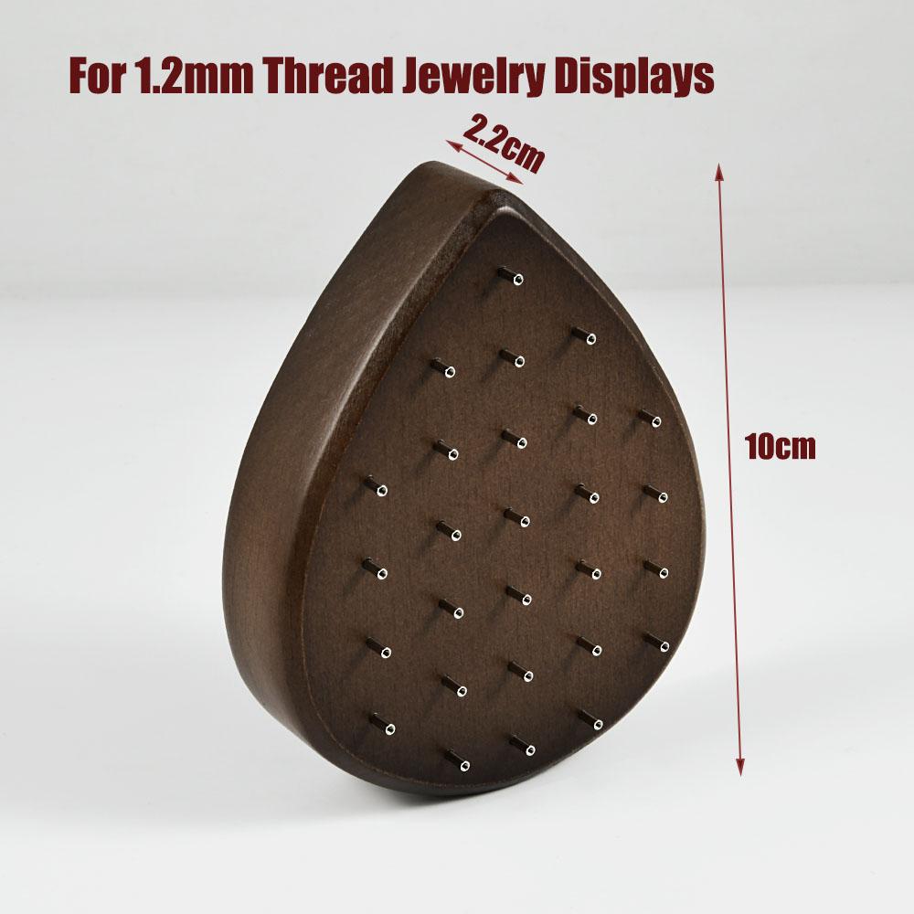 1 шт. деревянная витрина для пирсинга, футляры в форме цветка и сердца, подставка для сережек, пирсинга живота, губ, языка, ювелирных изделий из цельного дерева