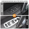 4pcs Car Window Switch Cover Glass Lifter Button Panel Decoration Sticker for Peugeot 308 Car Accessories