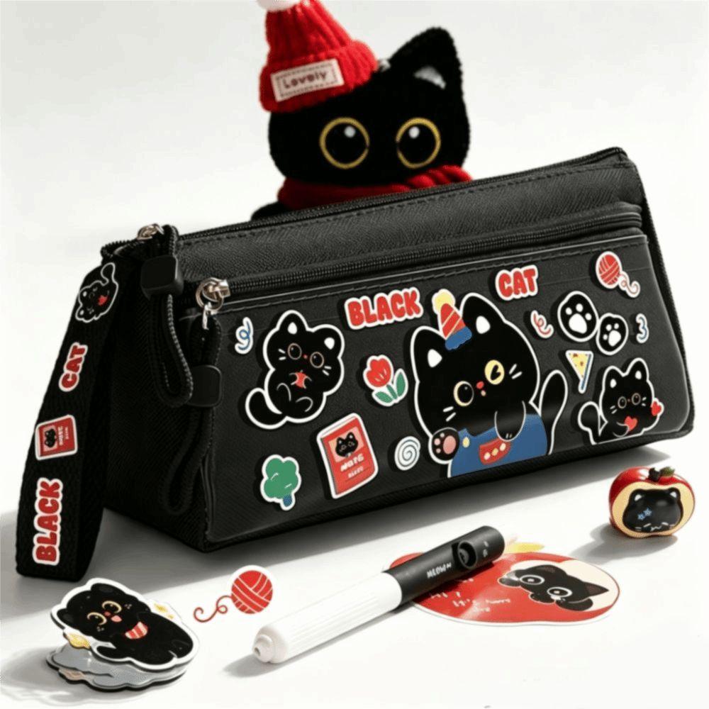 Large Capacity Pen Bag Portable Pencil Pouch New Panda Pencil Case School Supplies