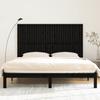 824967 vidaXL Wall-mounted Headboard Black 185x3x110 Cm Solid Pine Wood