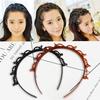 Multi-layer Hollow Woven Headband Girl Bangs Clip Hair Band