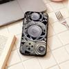 Chromatic Gear pattern phone Case For Samsung Galaxy A73,A72,A71,A70,A53,A52,A51,Others Soft Black Shell