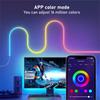 LED Light Strip Bluetooth Symphony Neon RGB Horse Racing Waterproof Light Strip DIY Graffiti Smart Ambient Lights Strip Hot 2024