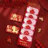 3D Chinese Traditional Red Envelopes Chinese New Year 2025 Money Packet Chinese Spring Festival Money Bag Hongbao for Kids
